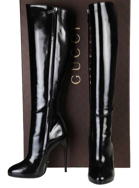 gucci platform stilleto boots|Gucci high heel boots.